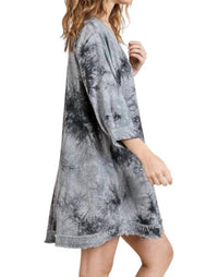 Umgee - Tie Dye Frayed Hem Dress
