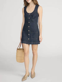 Frame - Patch Pocket Mini Dress