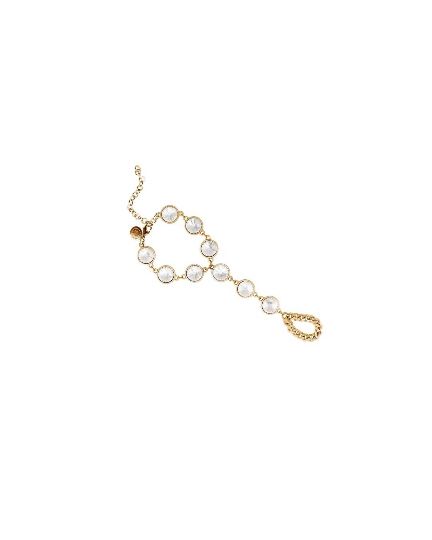Eklexic - Women's Show Stopper Crystal Hand Chain