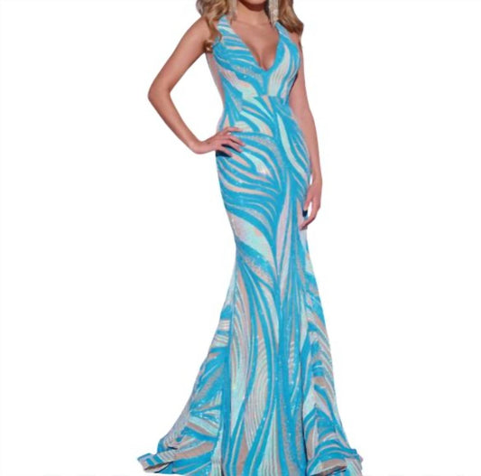 Jovani - Sleeveless Sequin Prom Dress