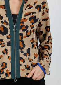 Aldo Martins - Olimpo Leopard Zip Sweater