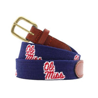 Smathers & Branson - Men's Needlepoint Ole Miss Belt