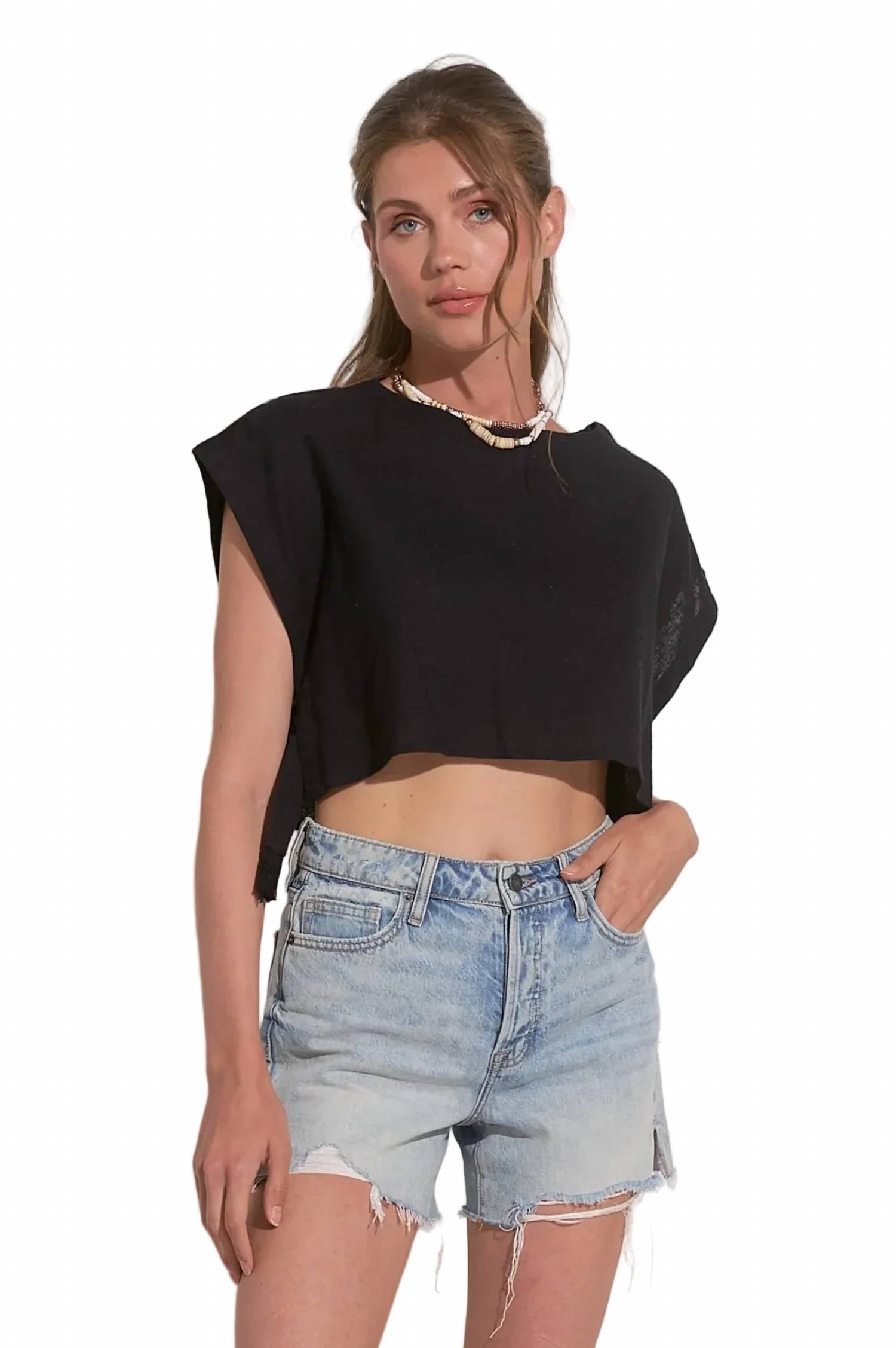 Elan - Sophia Crew Neck Tee