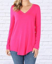 Zenana - Luxe Rayon Long Sleeve Top