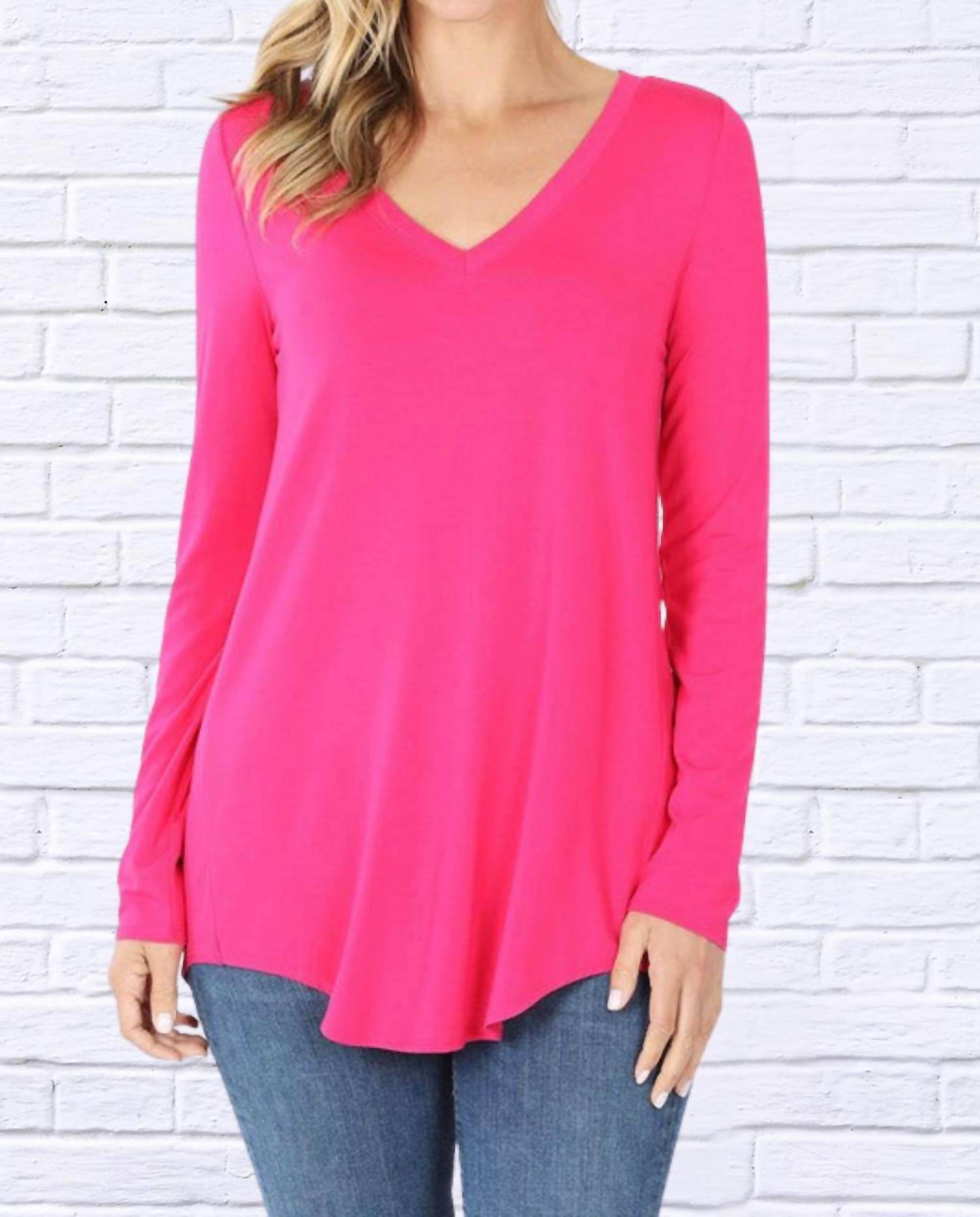 Zenana - Luxe Rayon Long Sleeve Top