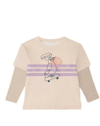 The Sunday Collective - Girls Organic Cotton Skater Tee Top