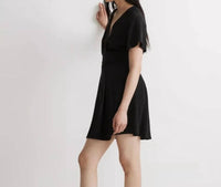 Madewell - Pleated-waist True-wrap Mini Dress
