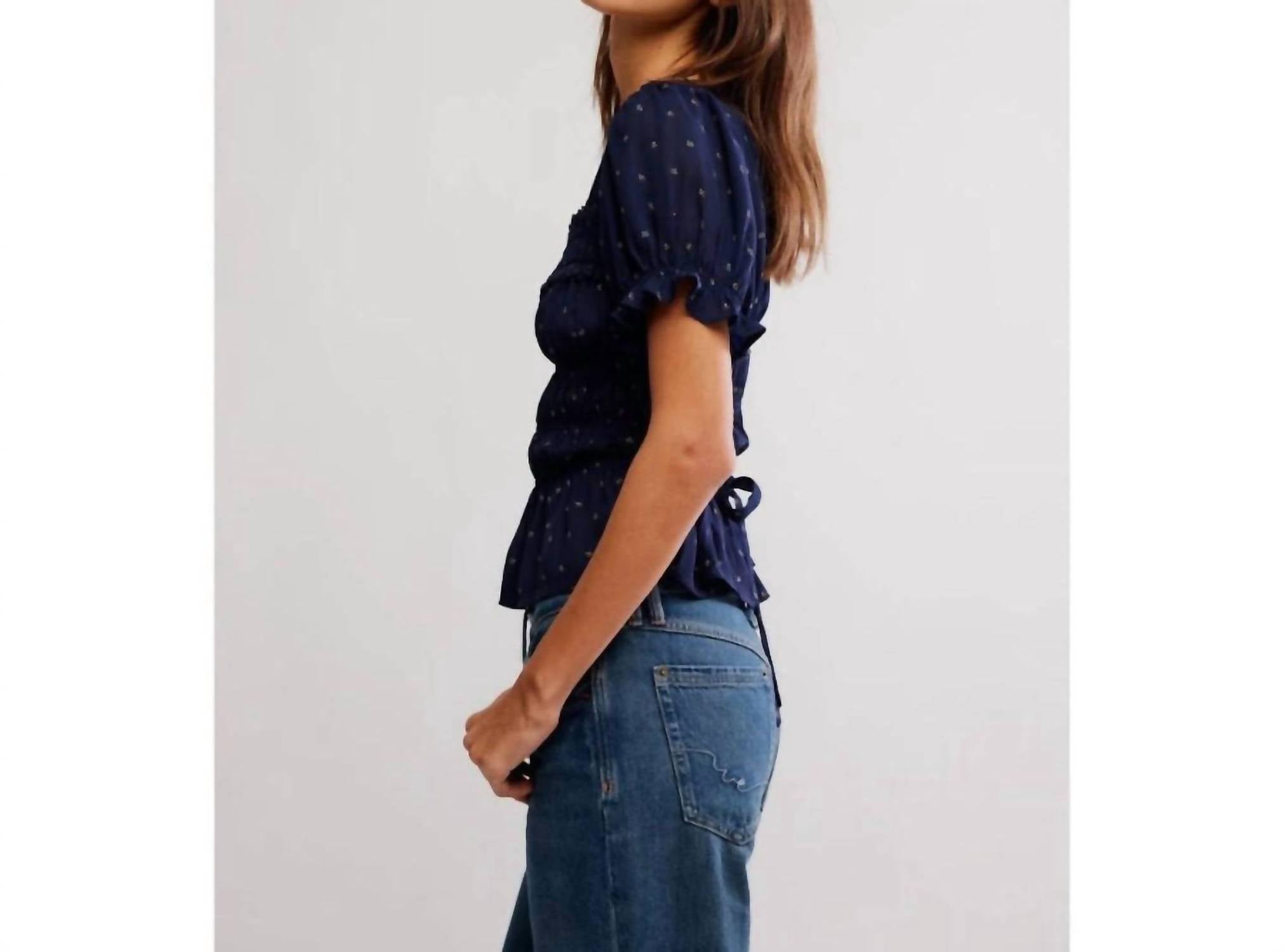 Free People - Adore You Short Sleeve Blouse