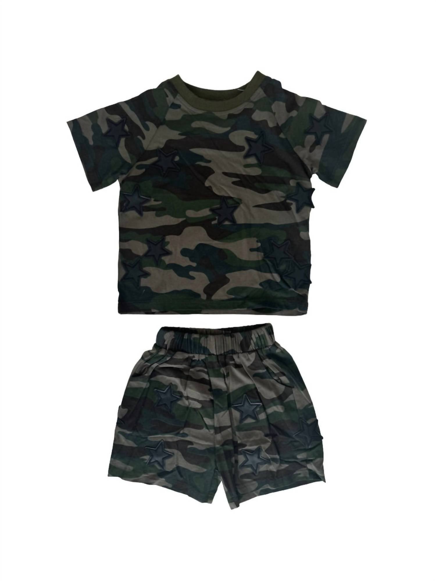 Lola + The Boys - Boys Rocker Short Set