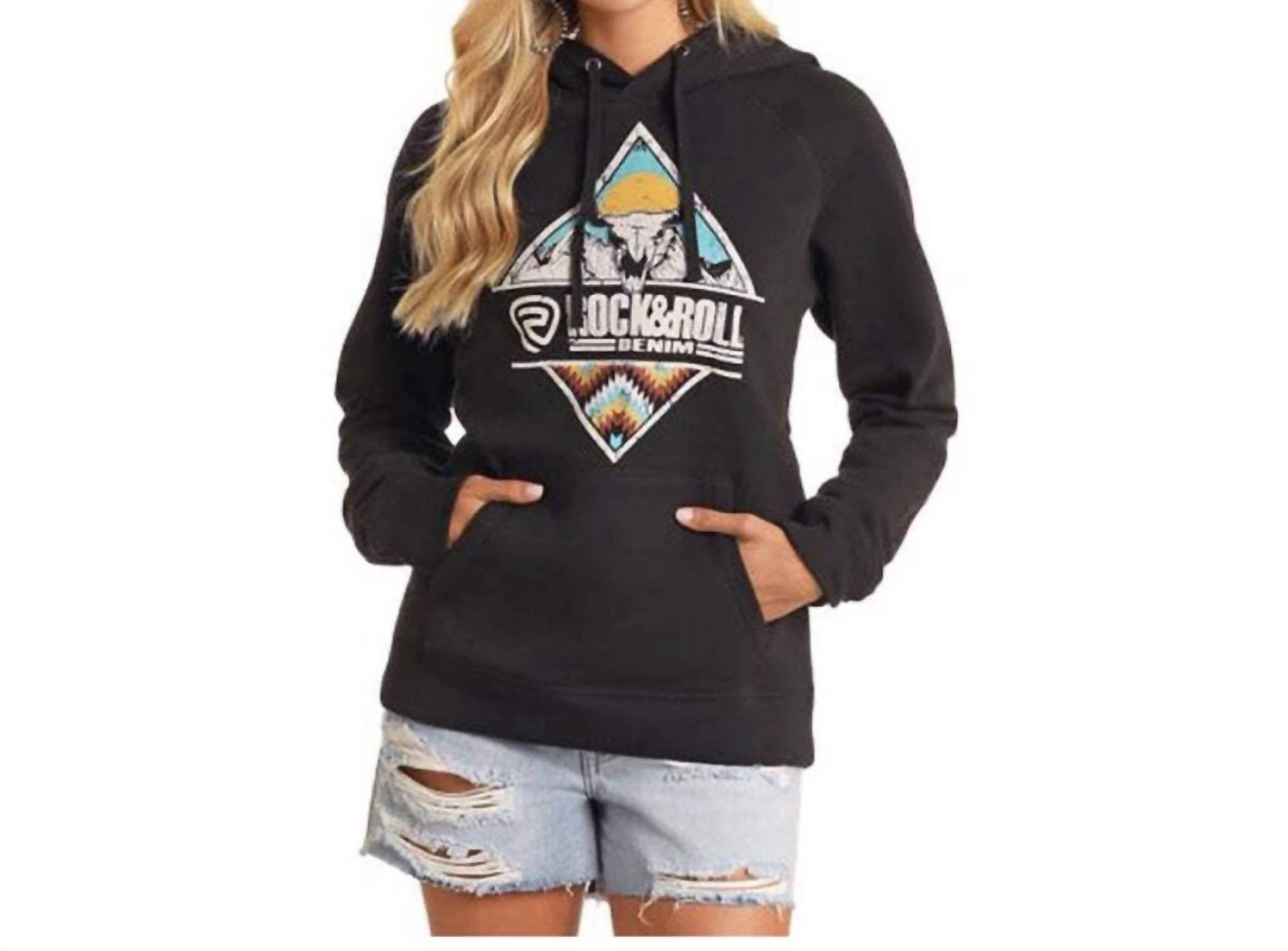 Rock & Roll Denim - Longhorn Graphic Hoodie
