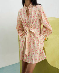 Verandah - Twist Tie-up Mini Dress