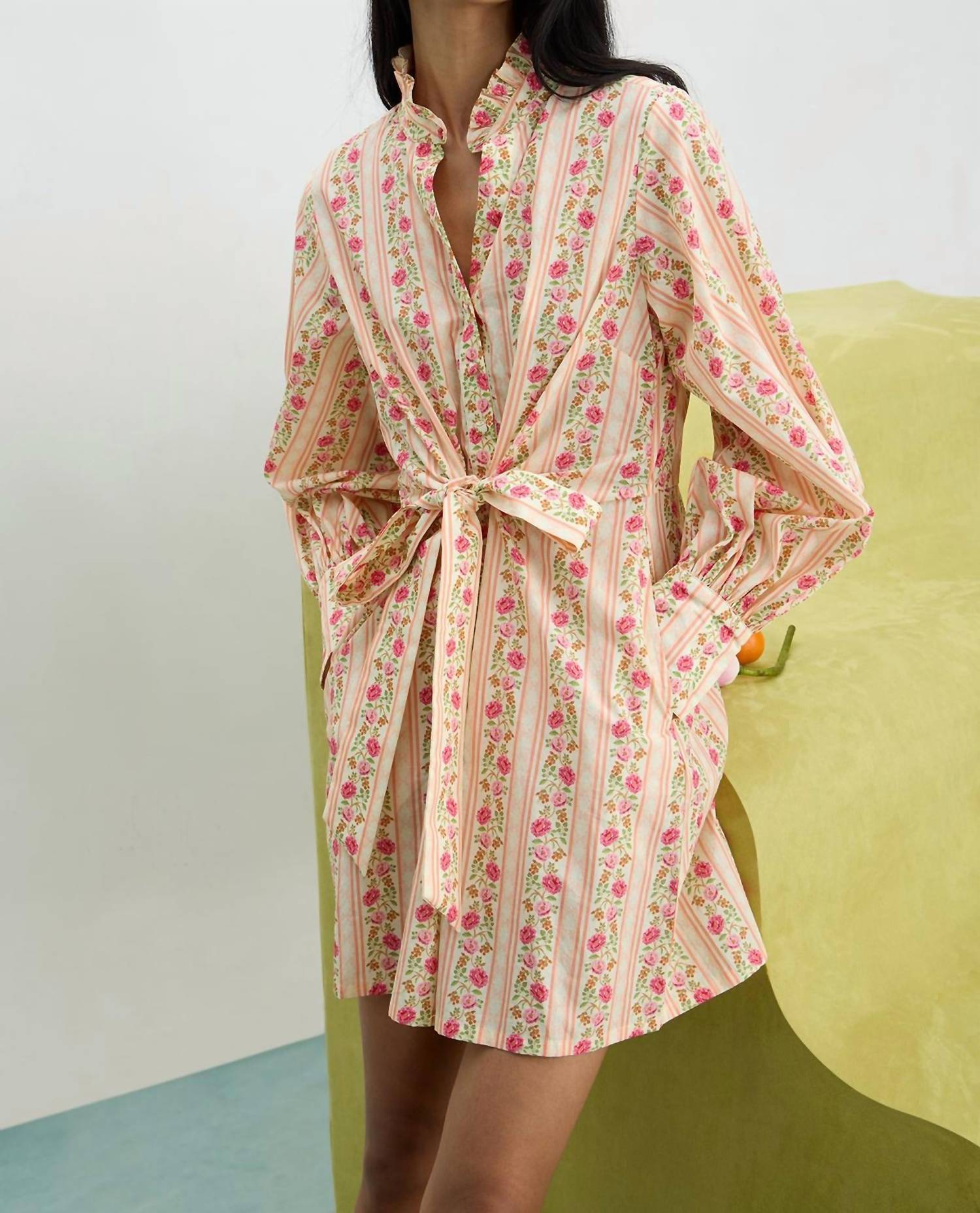 Verandah - Twist Tie-up Mini Dress