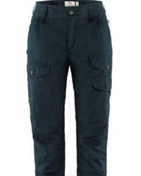 Fjallraven Women's Vidda Pro Ventilated Trekking Trousers in dark navy - women's pants - detail view