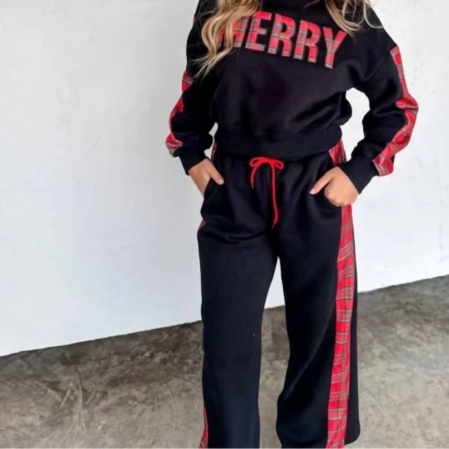 Blakeley - Merry Plaid Pant Set