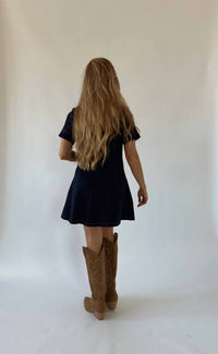 Blue Blush - Madison Short Sleeve Denim Dress