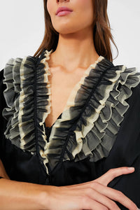 The Great. - The Ruffled Tuxedo Top