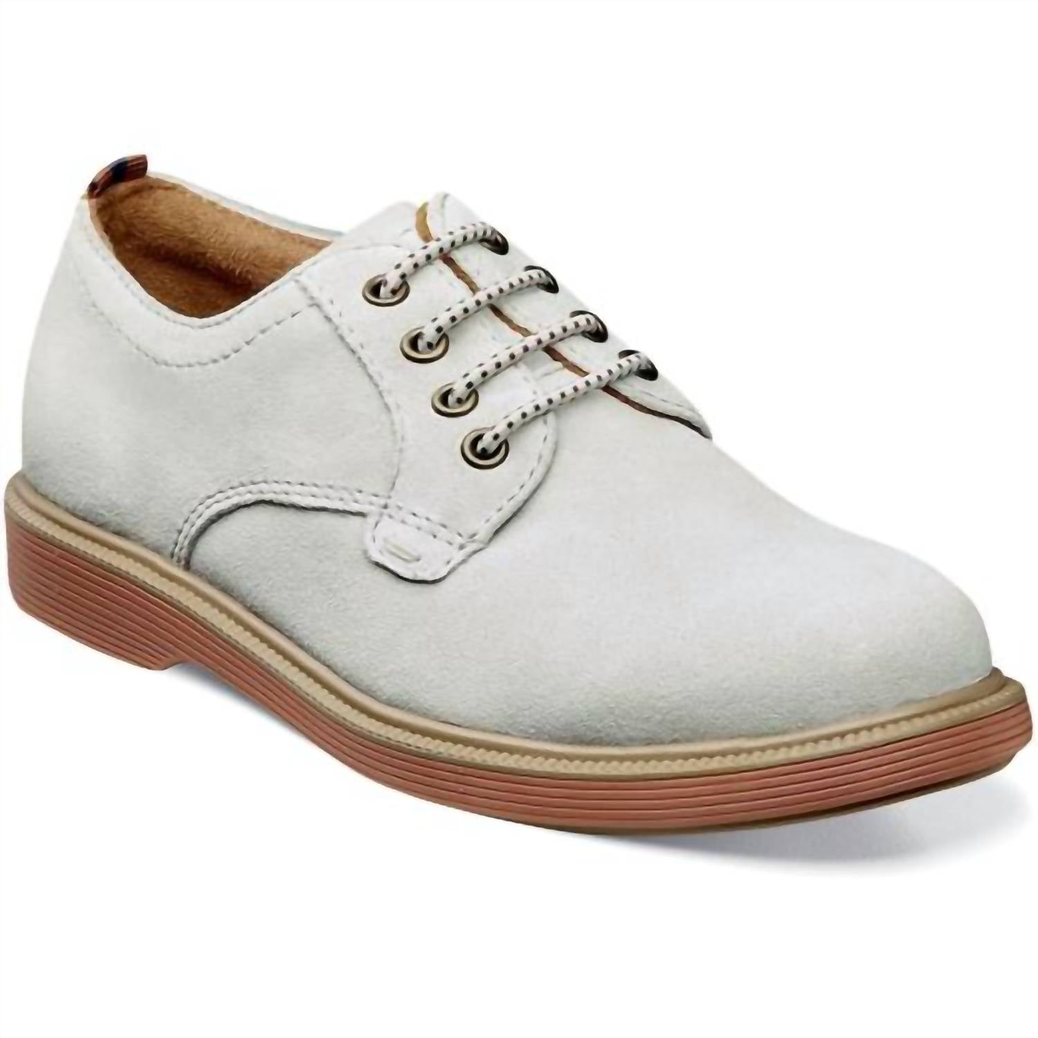 Florsheim - Junior Boys Supacush Suede Plain Toe Oxford Shoes