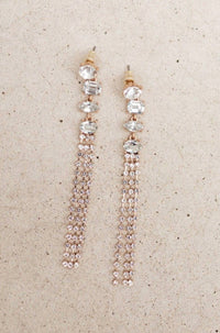 White Label - Women's Tiered Tassel Drop Earrings