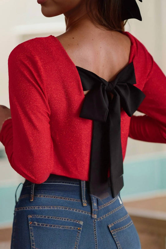 Little Daisy Closet - Miranda Back Bow Sweater