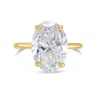 Diana M Jewels - 6.00 Ct Oval Lab-grown Diamond Solitaire Ring