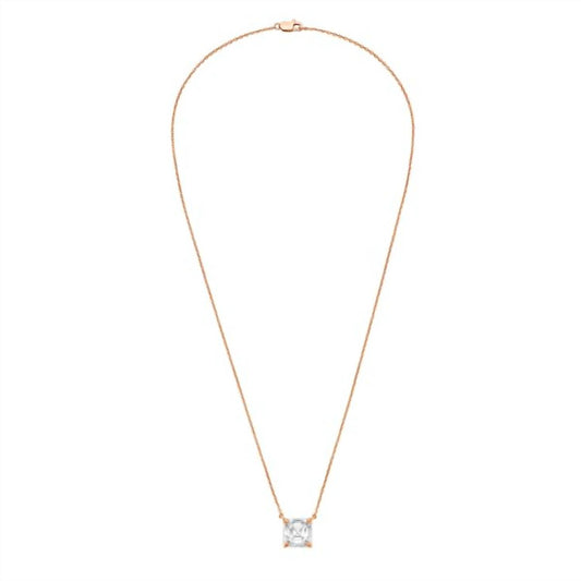 Diana M Jewels - 4.00 Ct Lab-grown Asscher East West Diamond Necklace