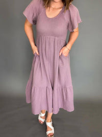 Mikarose - Smocked Midi Dress