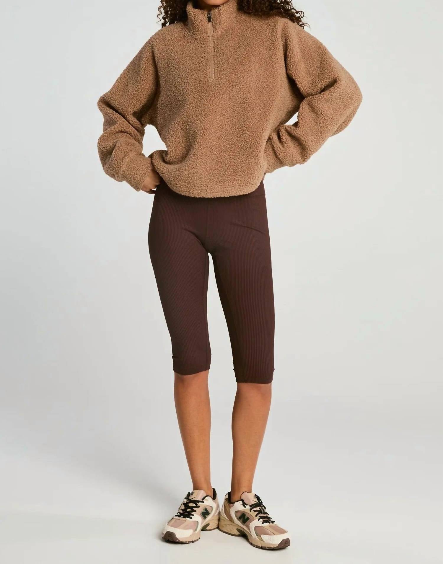 Year Of Ours - Lucia Half Zip Sherpa Jacket