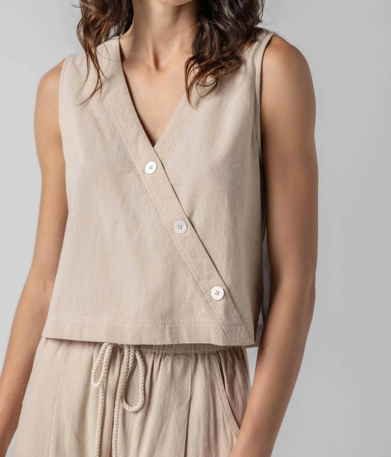 Lilla P - Cross Font Sleeveless Top