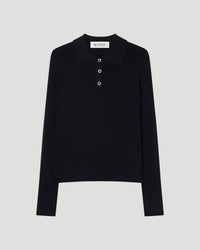 Rohe - Rib Knitted Long Sleeve Polo Shirt