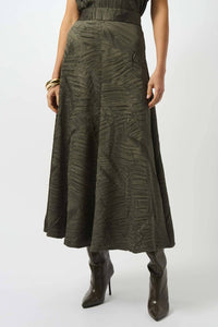 Joseph Ribkoff - Pleated Satin Long Skirt