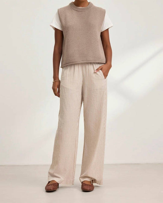 Velvet By Graham & Spencer - Kelly Striped Wide Leg Pants