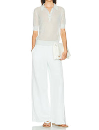Twp - Open Stitch Slim Polo Top