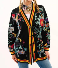 Aratta - Hermione French Terry Floral Cardigan