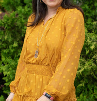 Voy - Makenzie Mini Dot Ruffle Dress