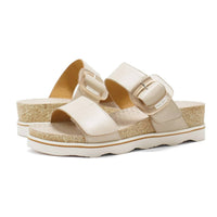 PIKOLINOS Women's Menorca Leather Wedge Sandals in marfil - women's sandal - view 6