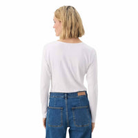 Part Two Women's Nemajas Long Sleeve Tee in bright white - women's long sleeve top - alternate view