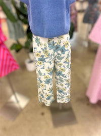 Entro - Women's Floral Wide-Leg Pants