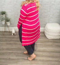 Jess Lea - Striped Lightweight Cardigan