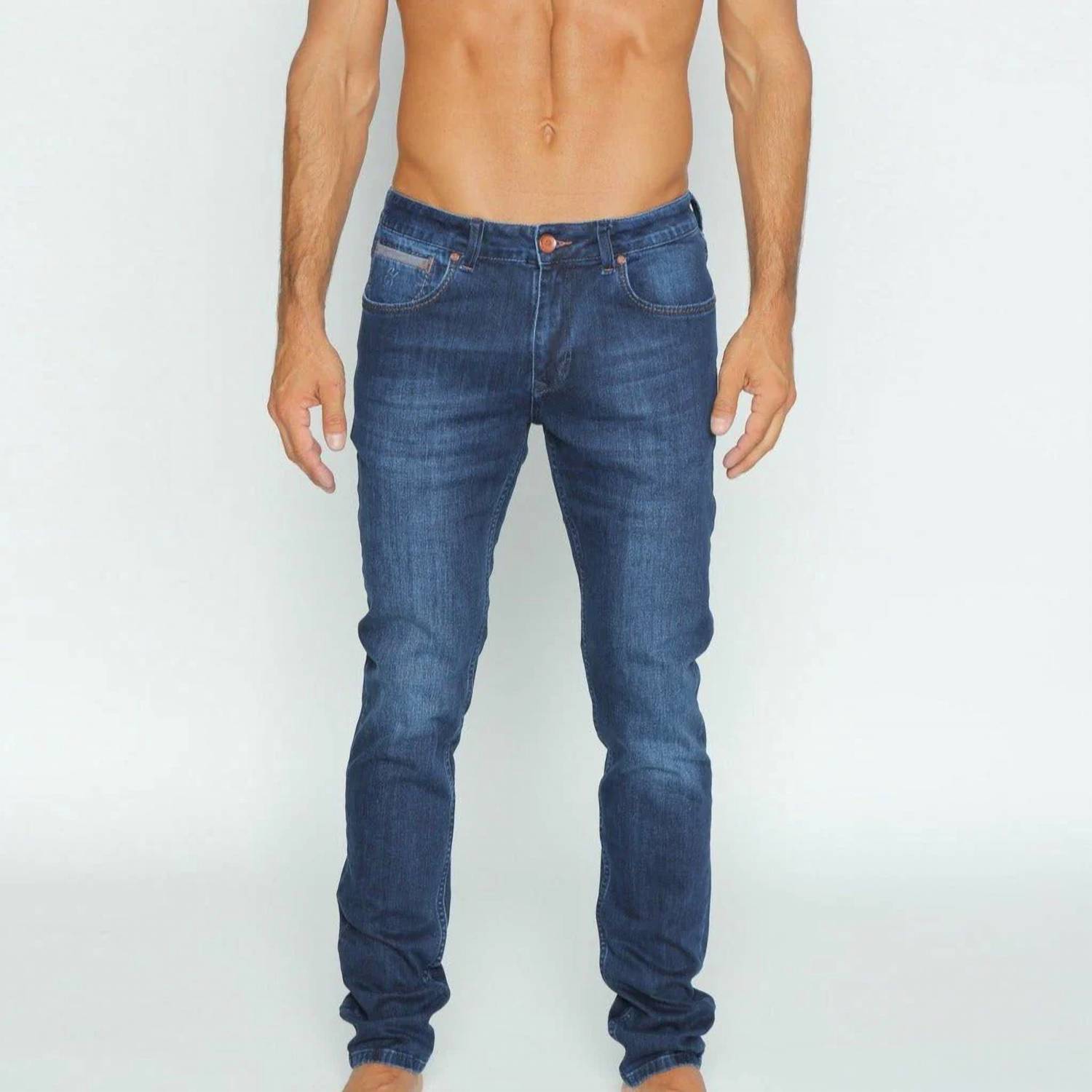 Eight X - Men's Stretch Denim Jeans With Fade