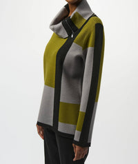 Joseph Ribkoff - Geometric Cowl Neck Winter Top