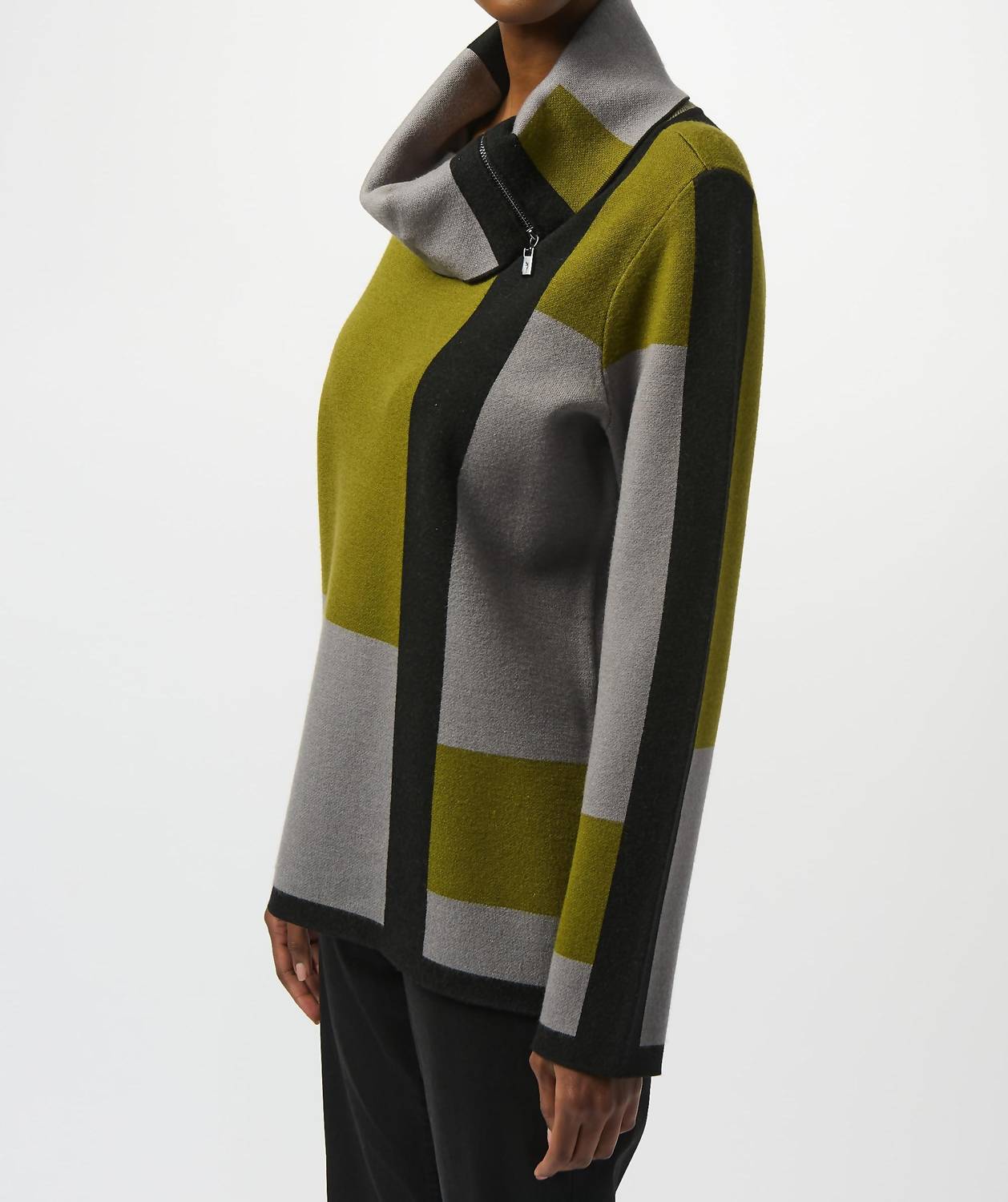 Joseph Ribkoff - Geometric Cowl Neck Winter Top