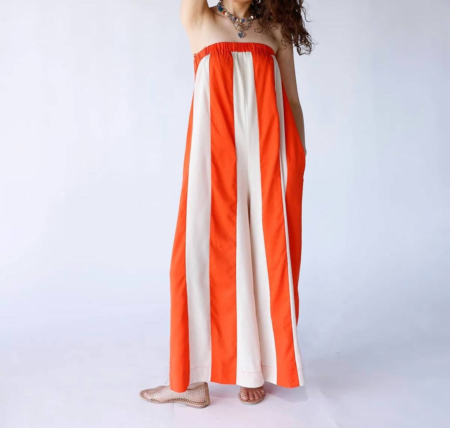 Wishlist - Striped Strapless Jumpsuit