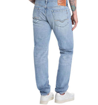 REPLAY Distressed Denim Straight Jeans in light blue - men's jeans - detail view