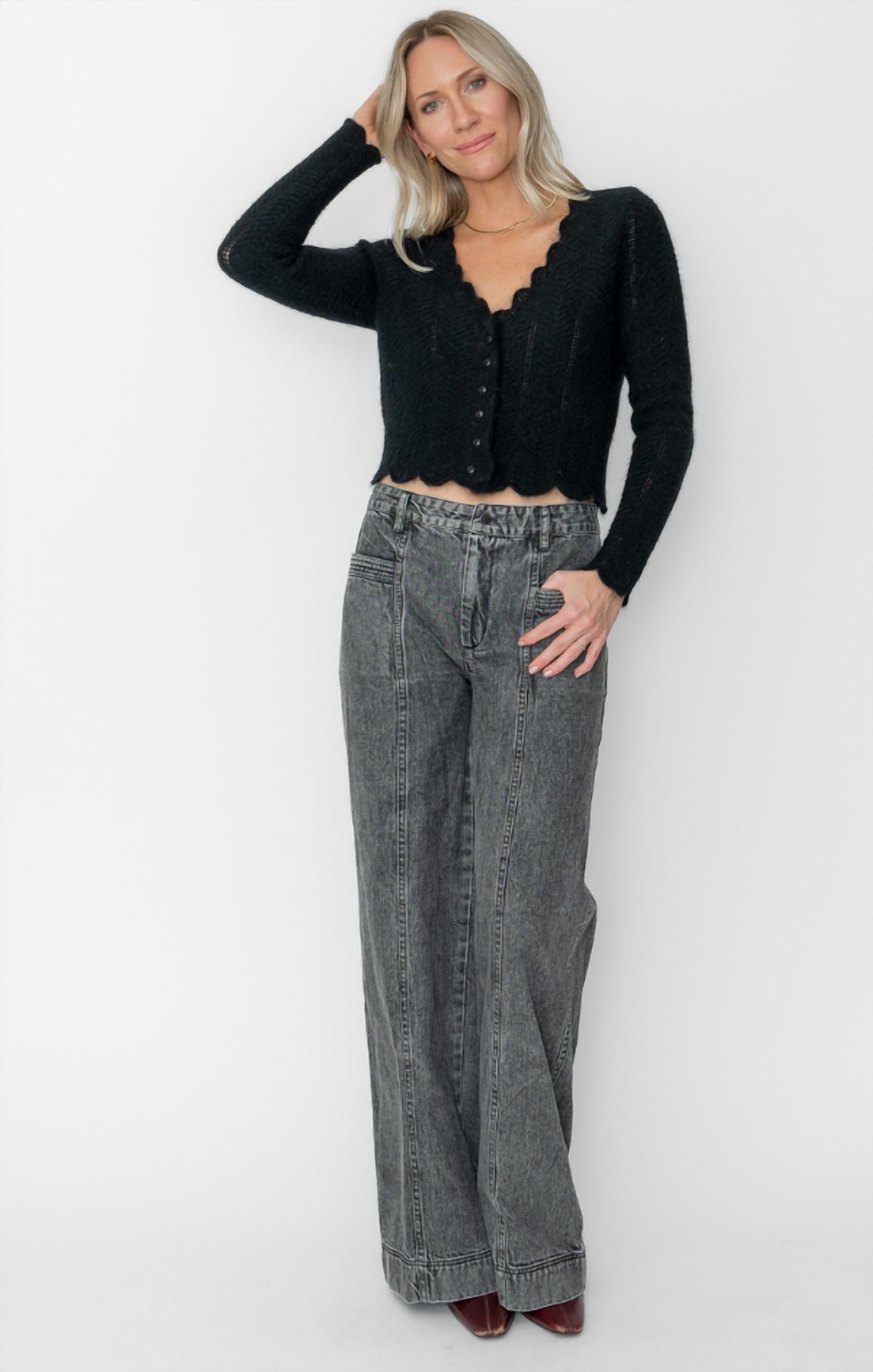 West Of - Amelie Scallop Cardigan