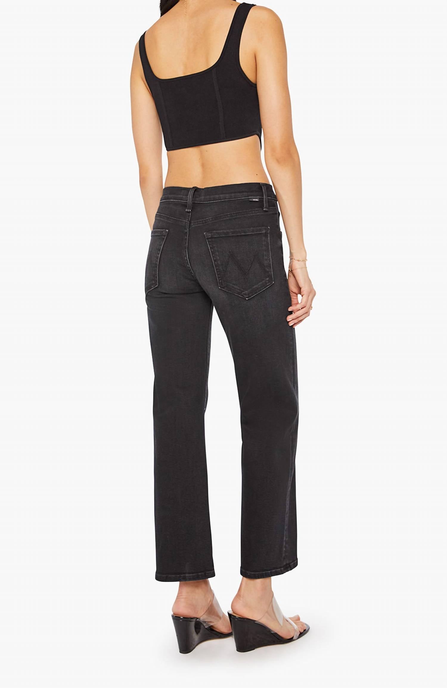 Mother - Women's Mid Rise Ramble Zip Flood Jeans