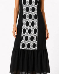 Strut & Bolt - MIlly Crochet Velvet Long Dress
