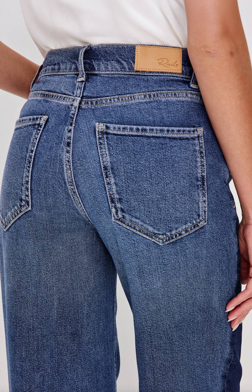 Rails - Angeleno Godet Wide-leg Jean