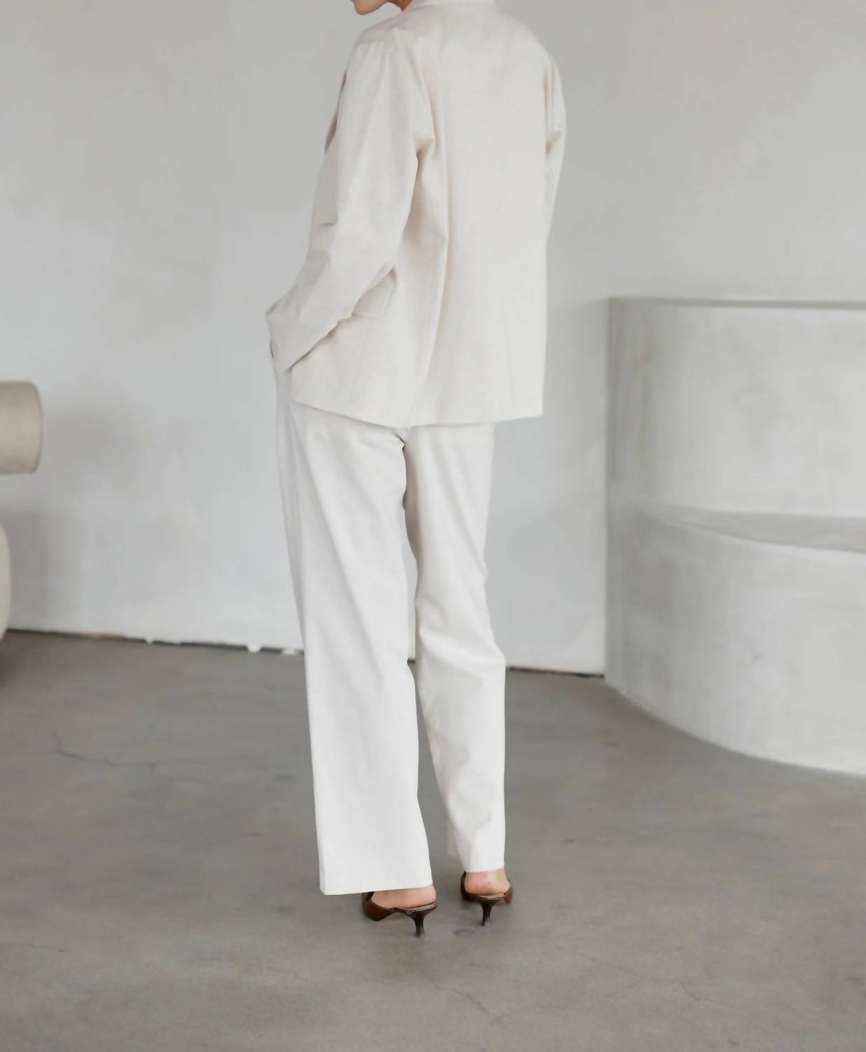Mod Ref - Claudia Linen Mix Blazer