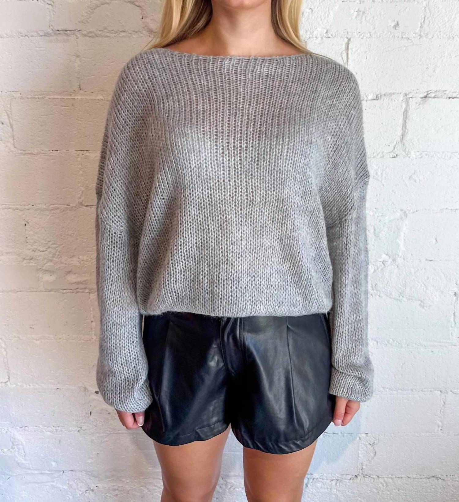 Cotton Candy La - Side Eye Oversized Sweater