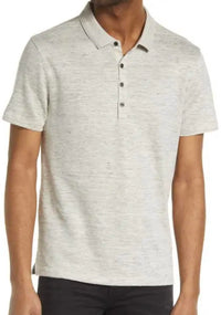John Varvatos - Linen Blend Button-up Polo